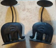 Coppia portacandele Ferro Battuto 