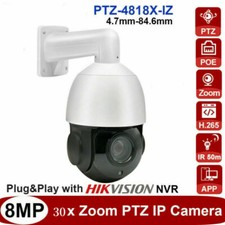 Telecamera IP di sicurezza 8 MP 4K 30X Zoom PTZ Hikvision compatibile POE IR 100m WDR