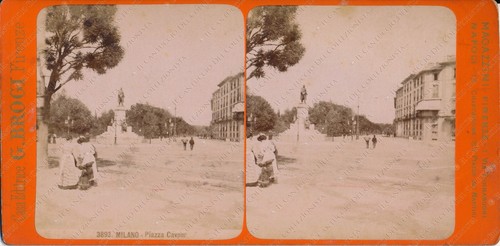 Milano piazza cavour vintage - milano,