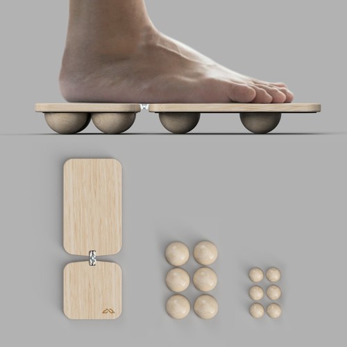 Foot exerciser balance board - foot,