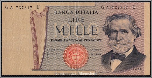 Repubblica italiana 1000 - -,