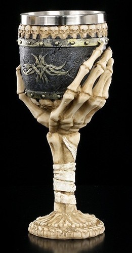 Calice con mano - calice, scheletro