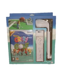 CRAZY MINI GOLF + MAZZA - NINTENDO WII - NUOVO SIGILLATO PAL NEW SEALED