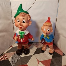Vintage Pinocchio Ledraplastic Rubbertoys 60/70 Lotto