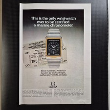 1978 Omega Marine Chronometer - Original AD Advertising Pubblicità Vintage