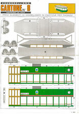 MODELLISMO CARTONCINI PER COSTRUZIONE  7 PEZZI NUOVO COLOSSALE OFFERTA STOCK 