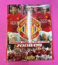 PANINI ALBUM SIGILLATO MANCHESTER UNITED 2008/09 FULL SET STICKERS MINT (B66FN)