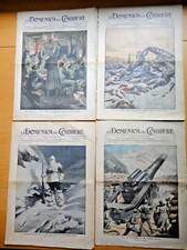 1915-LA DOMENICA DEL CORRIERE-32 numeri anno XVII rivista-A.BELTRAME-GUERRA+