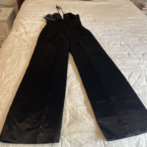 Tuta donna nera setosa - , vintage