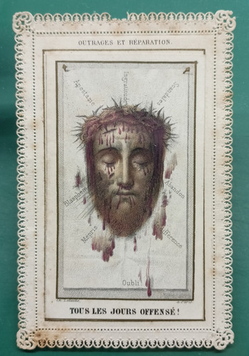 Santino antico con pizzo - con,