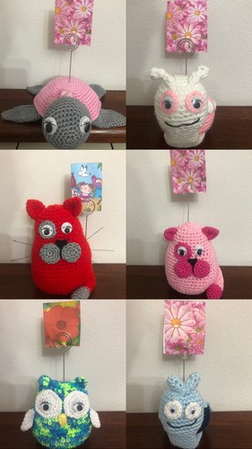 Amigurumi animali portafoto