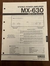 Yamaha MX-630 Amplificatore di Potenza Stereo Manuale di Servizio OEM Vintage Originale