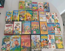 Collezione mista cartoni VHS videocassette anni 90/2000