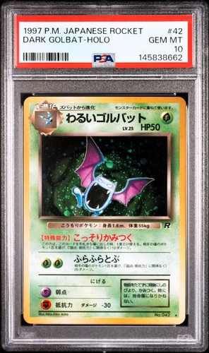 Psa gem mint dark golbat - gem,