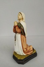 STATUA DI BERNADETTE CM 20 IN MARMO RESINA  PRODUZIONE ARTIGIANALE ITALIANA