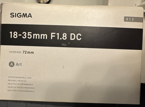 Sigma f 1 8 - 18-35, mm