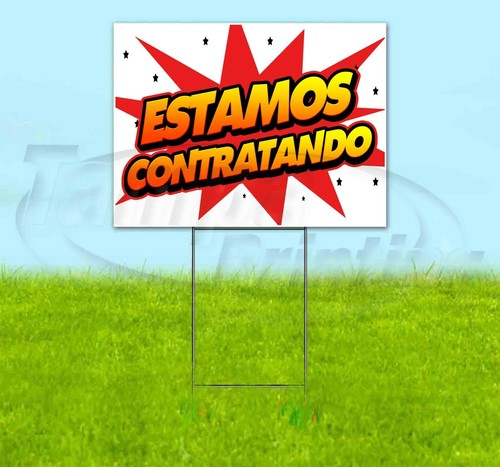 Insegna estamos contratando - estamos,