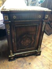 CREDENZA IN LEGNO CON FINITURE OTTON ANTICO STILE  800" CON PIANO DI MARMO COMO'