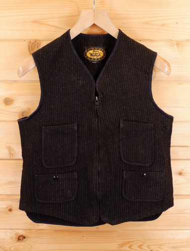 Woolrich gilet gessato lana - gessato,