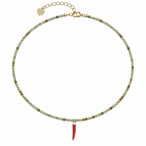 Collana granato verde - collana,