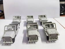 Lotto 6 Jeep Militari Giocattolo Colore Grigio in Plastica