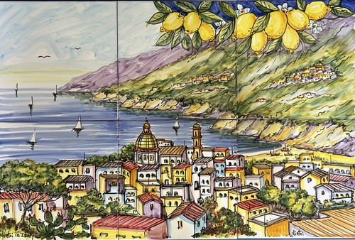 Ceramica vietri pannello - ceramica,