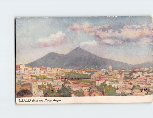 Cartolina napoli dal - dal, parco