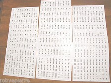 Gioco in scatola PARTI DI RICAMBIO per LA RUOTA DELLA FORTUNA solo SCHEDE vedi