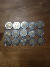 15 monete italiane 500 lire