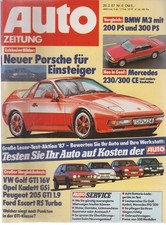 Auto Zeitung ,Feb 87, Nr.6
