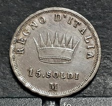 NAPOLEONE I 15 SOLDI 1808 BB+