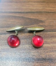 Gemelli vintage tono oro con