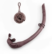 BOCCAGLIO SUB SILICONE  APNEA SNORKELING BROWN TUBO AERATORE SILICONE  SUBACQUEA