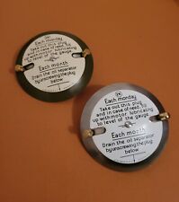 Compressore Michelin Man 1920 Bibendum completo COPERCHIO PEDIVELLA POSTERIORE in INGLESE