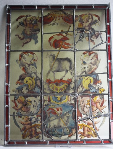Vetrata piombo agnus - vetrata, piombo,