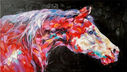 Dipinto olio fatto mano - a,