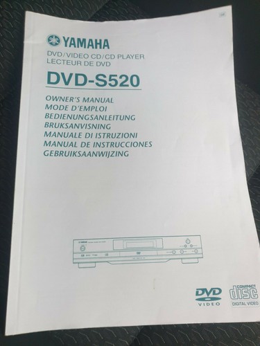 Manuale originale yamaha dvd - originale,