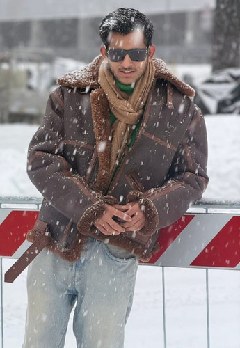 Giubbotto uomo raf marrone - giubbotto,