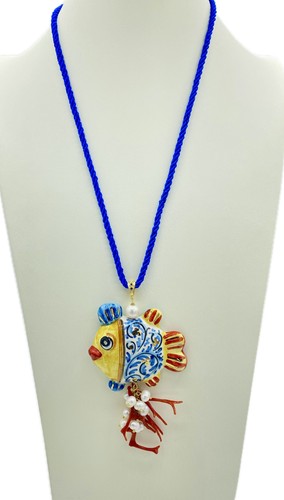 Parure pesce ceramica e - in,