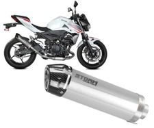 Terminale di Scarico Storm GP INOX coppa carbonio KAWASAKI Z400 2019 > 2024