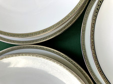 Porcelaine Limoges XIX ème Charles Field Haviland 10 Assiettes Dessert Platine ?