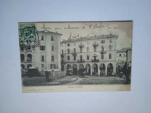 Cartolina san remo piazza - remo,