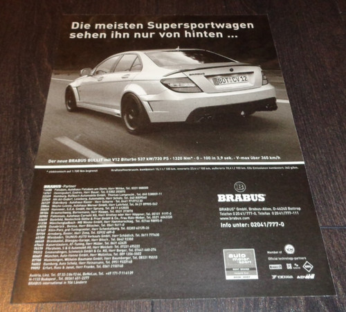 Pubblicità brabus bullit - pubblicità,