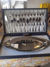 SET 12 persone con vassoio, acciaio inox, GOTTINGHAM, praticamente nuovo