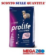 Prolife Dog Grain Free Sensitive Medium Large Maiale e Patate - Sacco da 10 kg