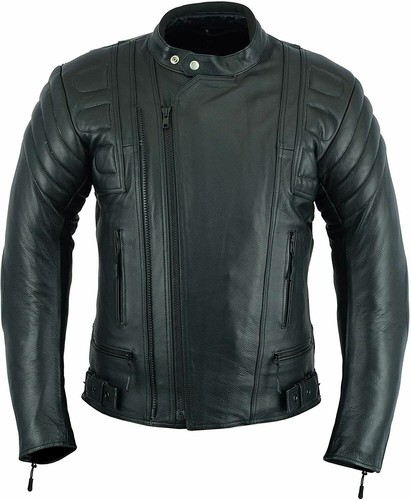 Giacca uomo vera pelle nera - giacca,