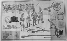 STAMPA COLORI ESERCITO FRANCESE NAPOLEONICO-MISURE 58 X 88