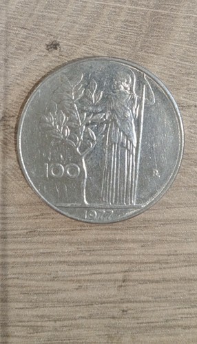 Moneta 100 lire del 1977