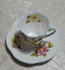 Tazza e piattino caffè vintage Shelley Begonia, Made in England Tazza caffè