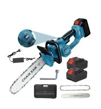 MOTOSEGA 12 " Pollici ELETTRICA Senza Fili Blocco di Sicurezza Taglia Legna Rami